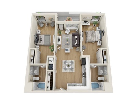 Stratus 2 Floorplan at Sora Apartments, California, 90302
